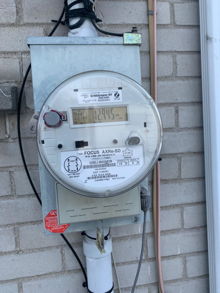 Compteur électrique extérieur
